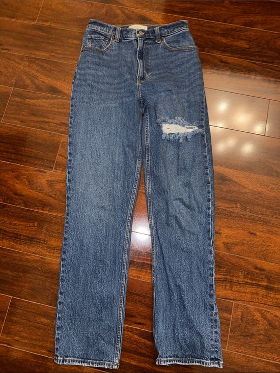 Abercrombie & Fitch Denim - Abercrombie & Fitch 90s Straight Ultra High Rise Curve Love Jeans